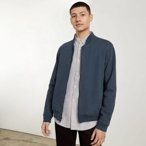 Everlane Men's Blue The‎ Track Bomber Jacket